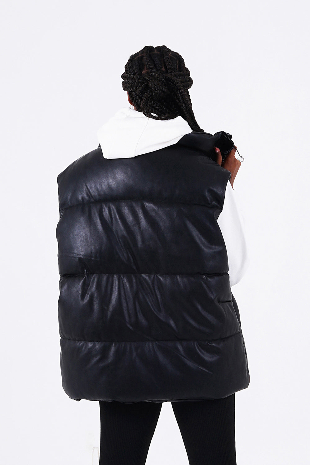 Sixth June - Veste simili cuir sans manches Noir