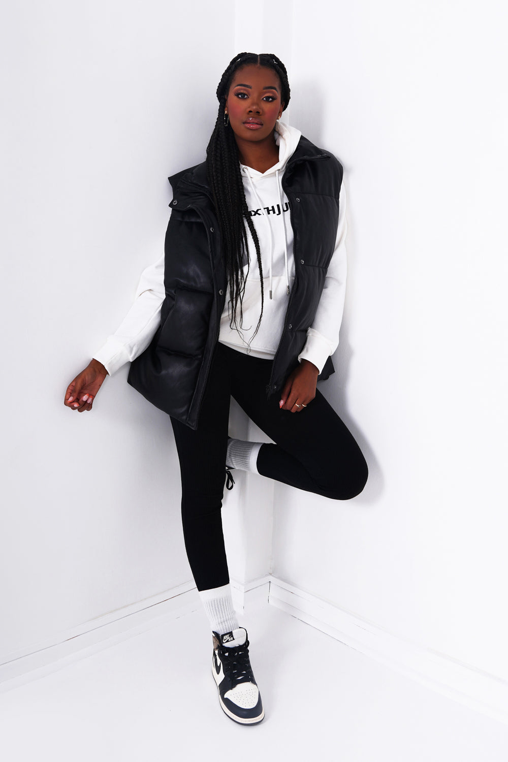 Sixth June - Veste simili cuir sans manches Noir