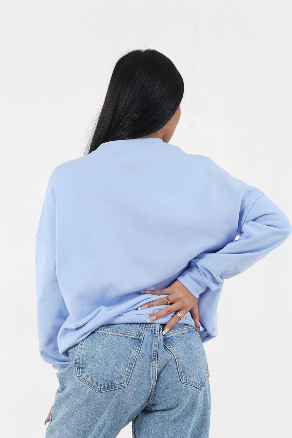 Sixth June - Sweatshirt ton sur ton Bleu clair