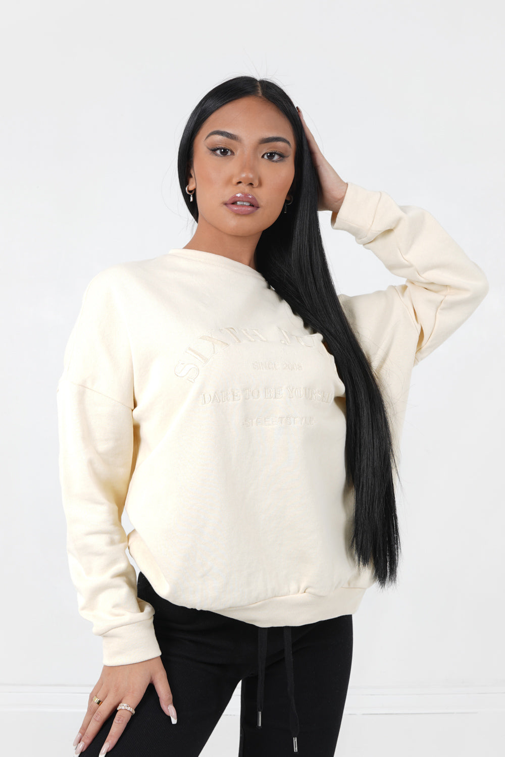 Sixth June - Sweatshirt ton sur ton Jaune clair