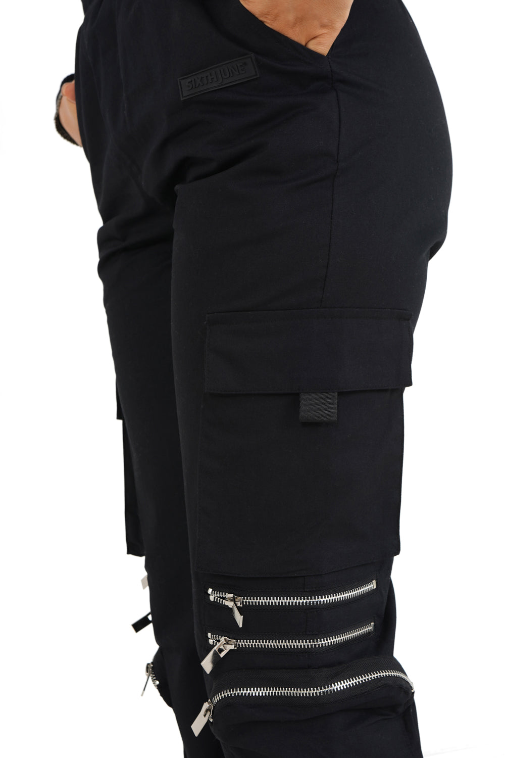 Sixth June - Pantalon cargo multi poches Noir