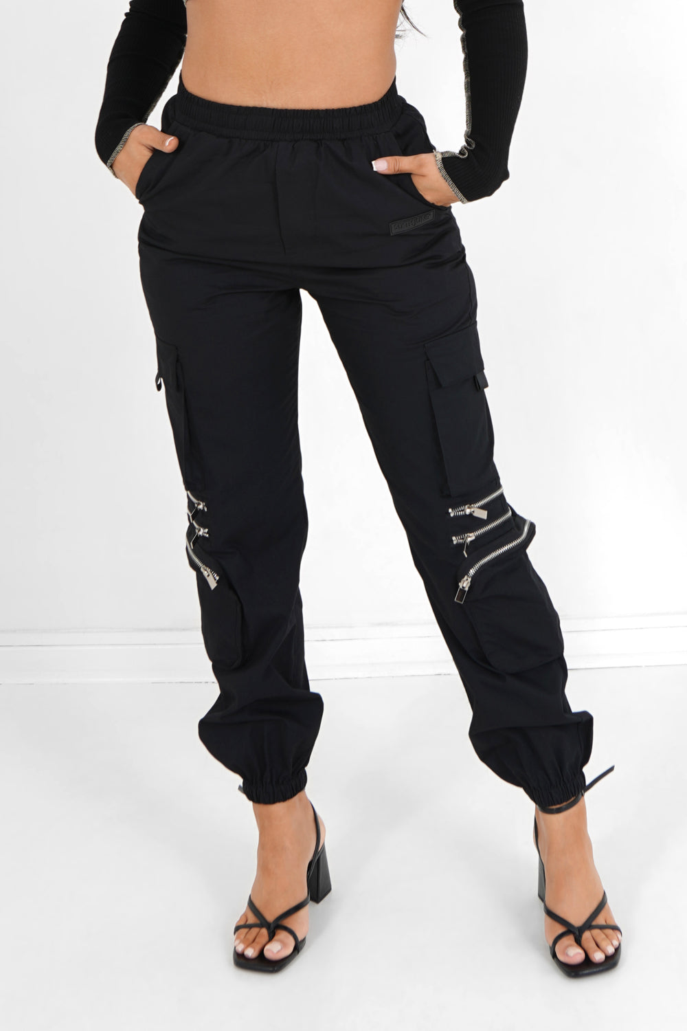 Sixth June - Pantalon cargo multi poches Noir