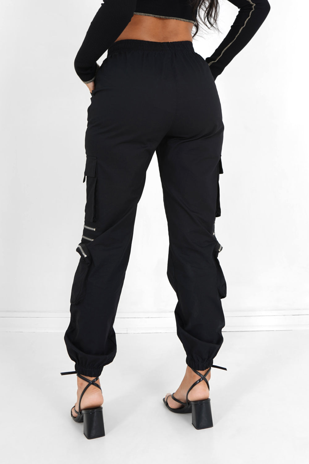 Sixth June - Pantalon cargo multi poches Noir