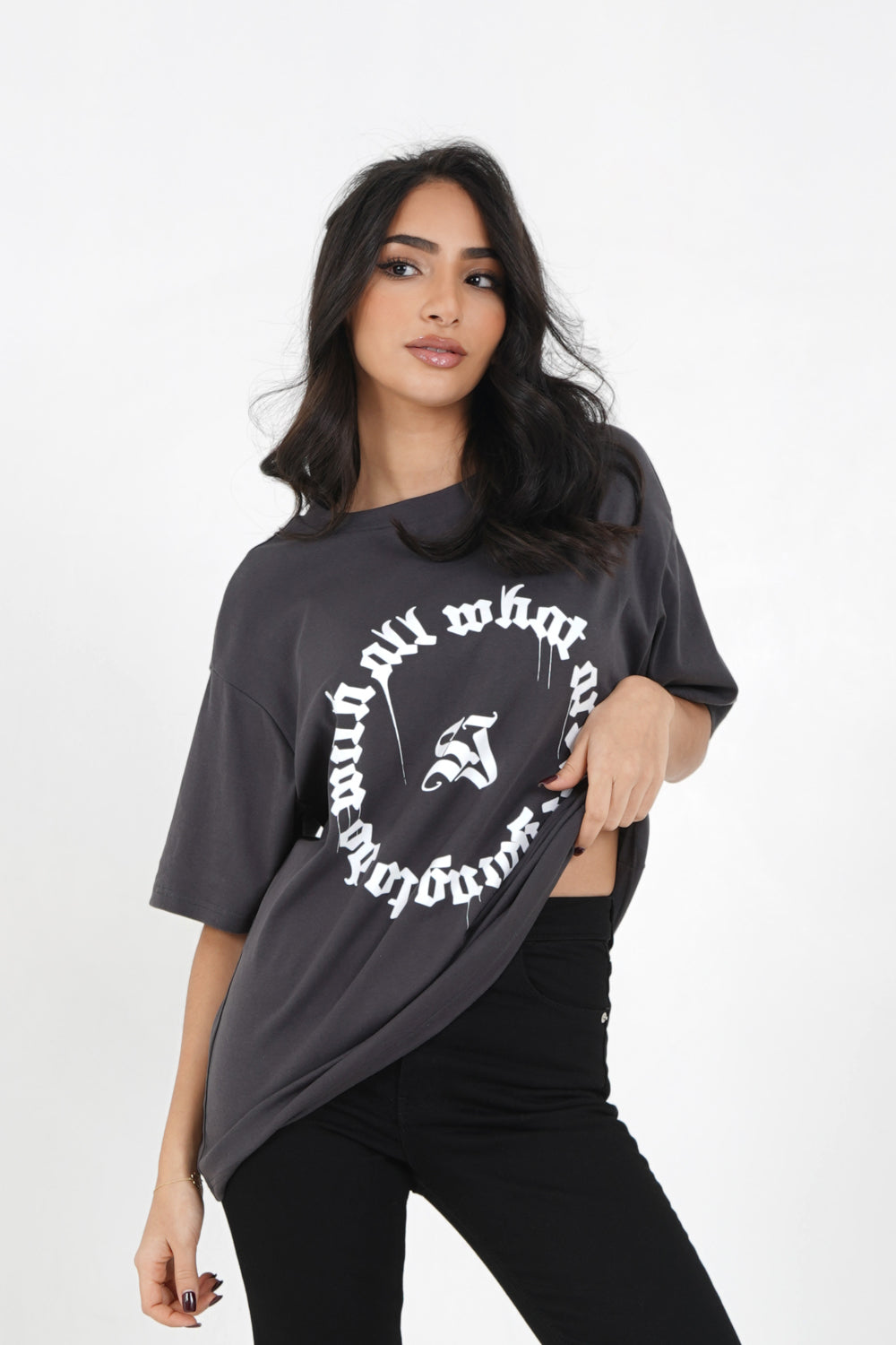 Sixth June - T-shirt imprimé oversize Gris