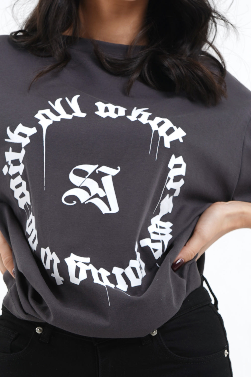 Sixth June - T-shirt imprimé oversize Gris