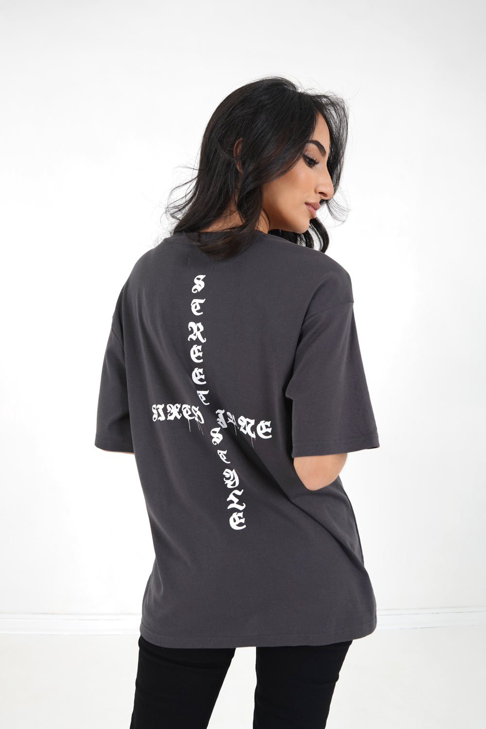 Sixth June - T-shirt imprimé oversize Gris