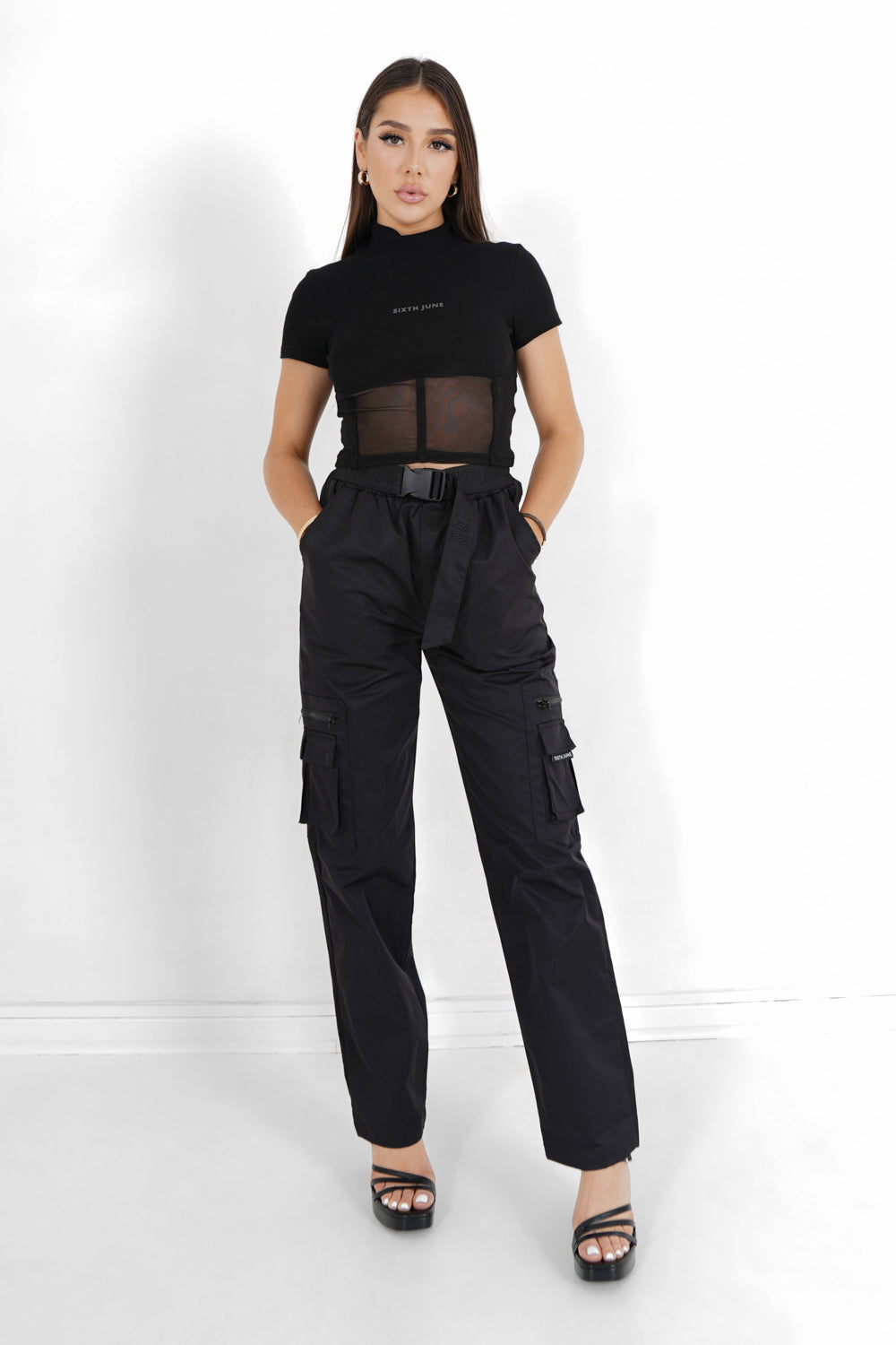 Sixth June - Cargo tactique ceinture Noir