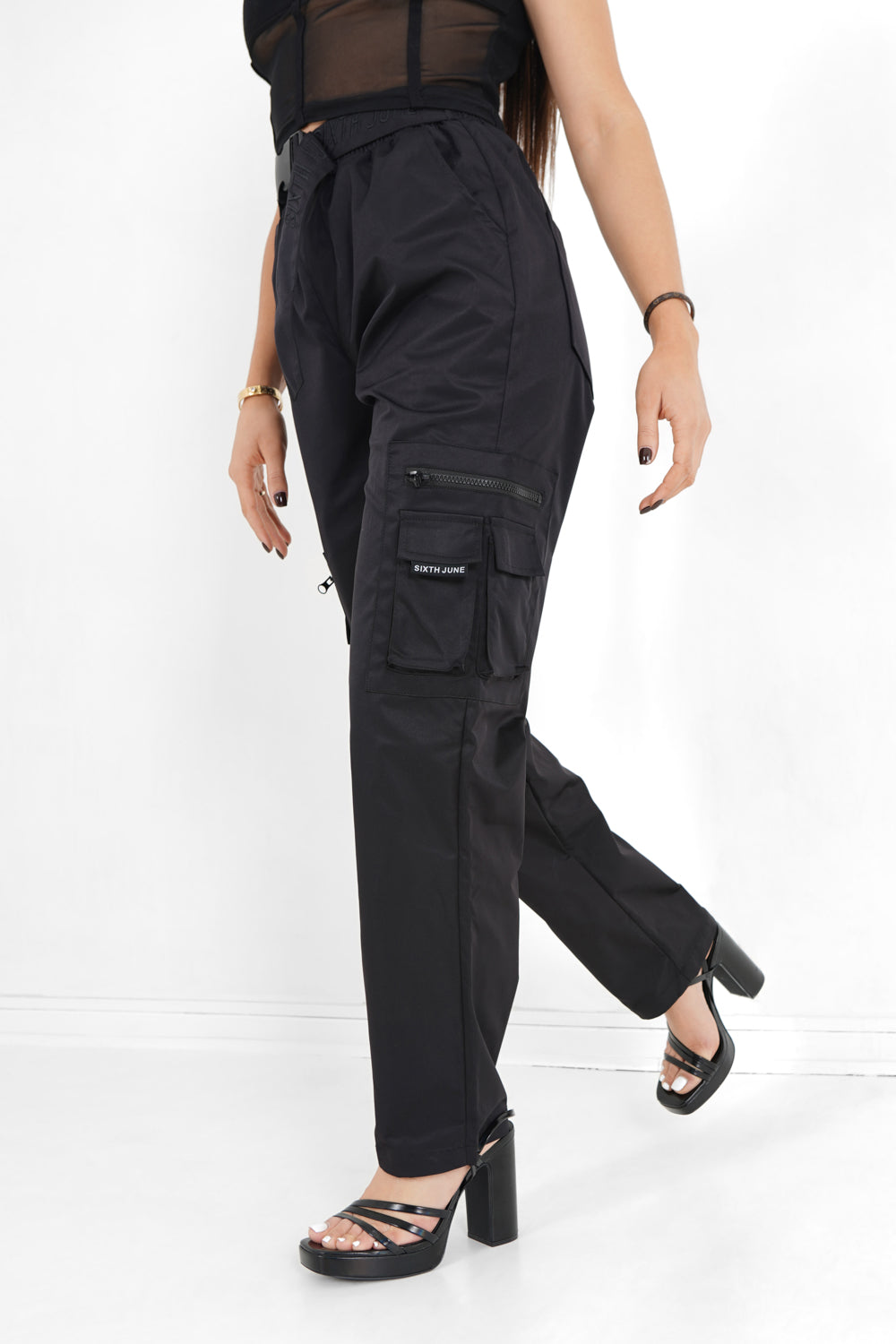 Sixth June - Cargo tactique ceinture Noir