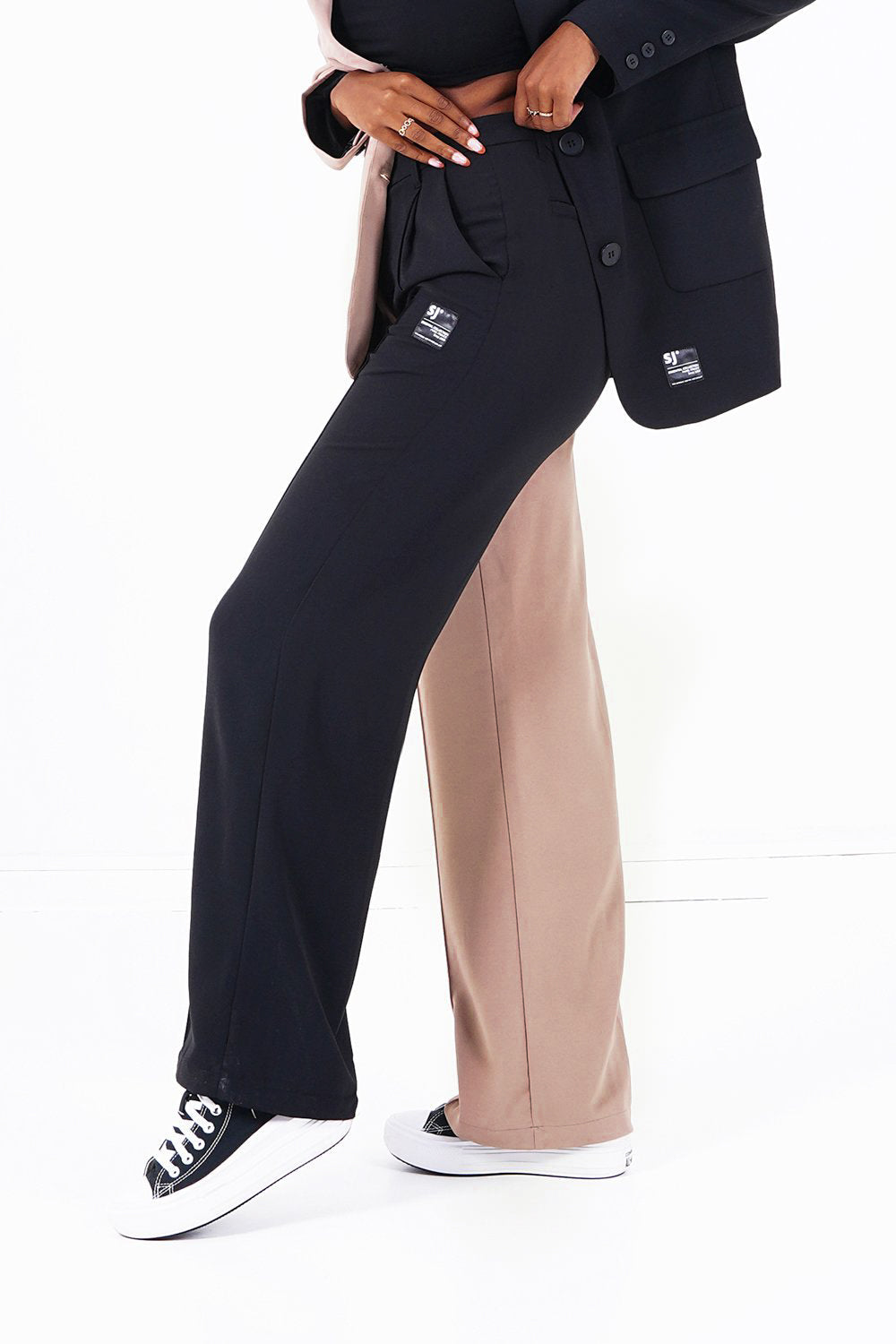 Sixth June - Pantalon large bicolore Multicolore