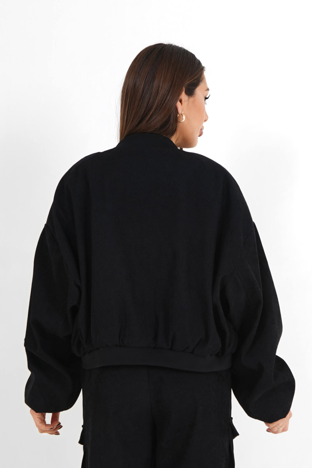 Sixth June - Veste bomber côtelé Noir