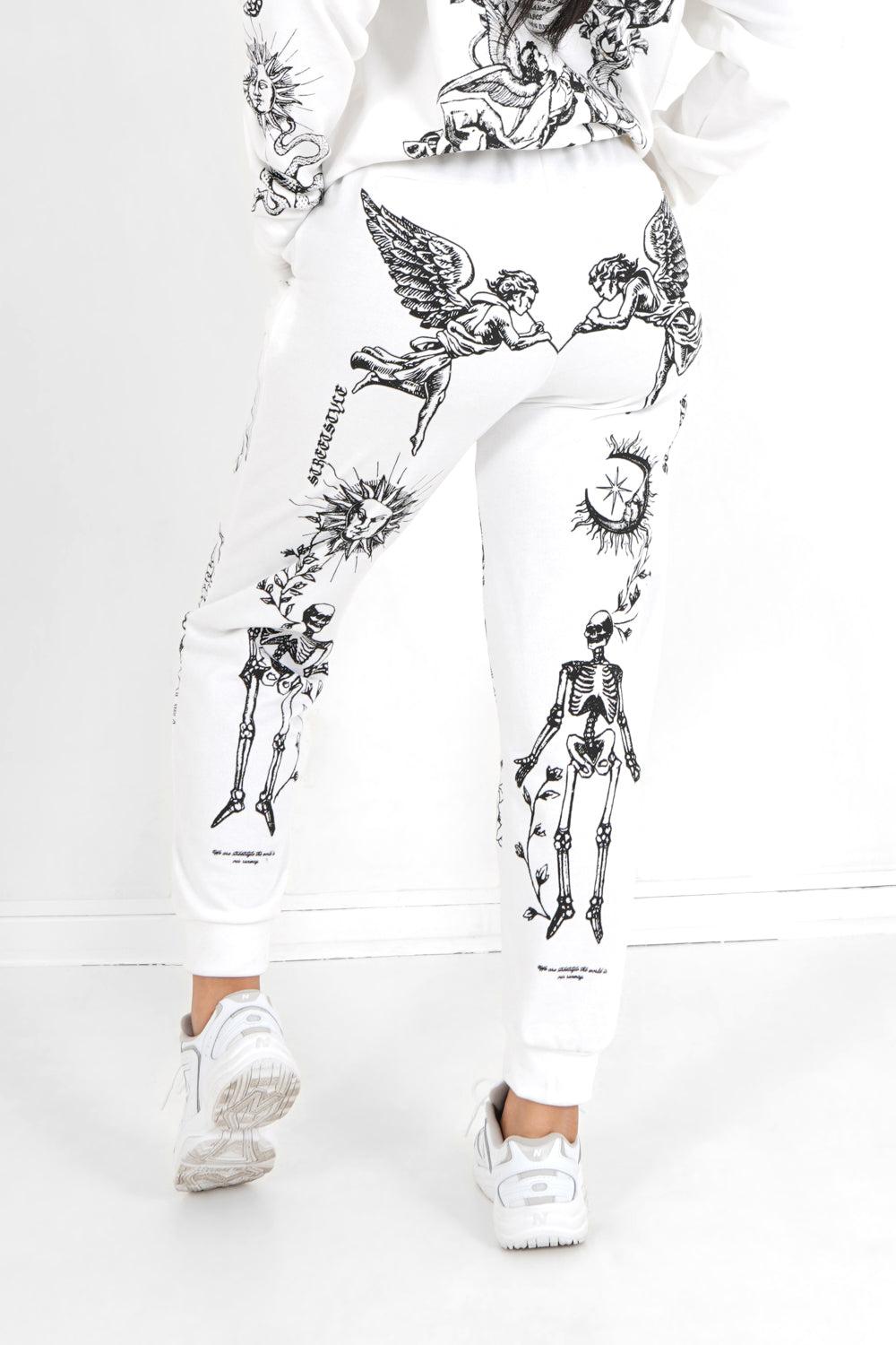 Sixth June - Jogging imprimé Tarot Blanc