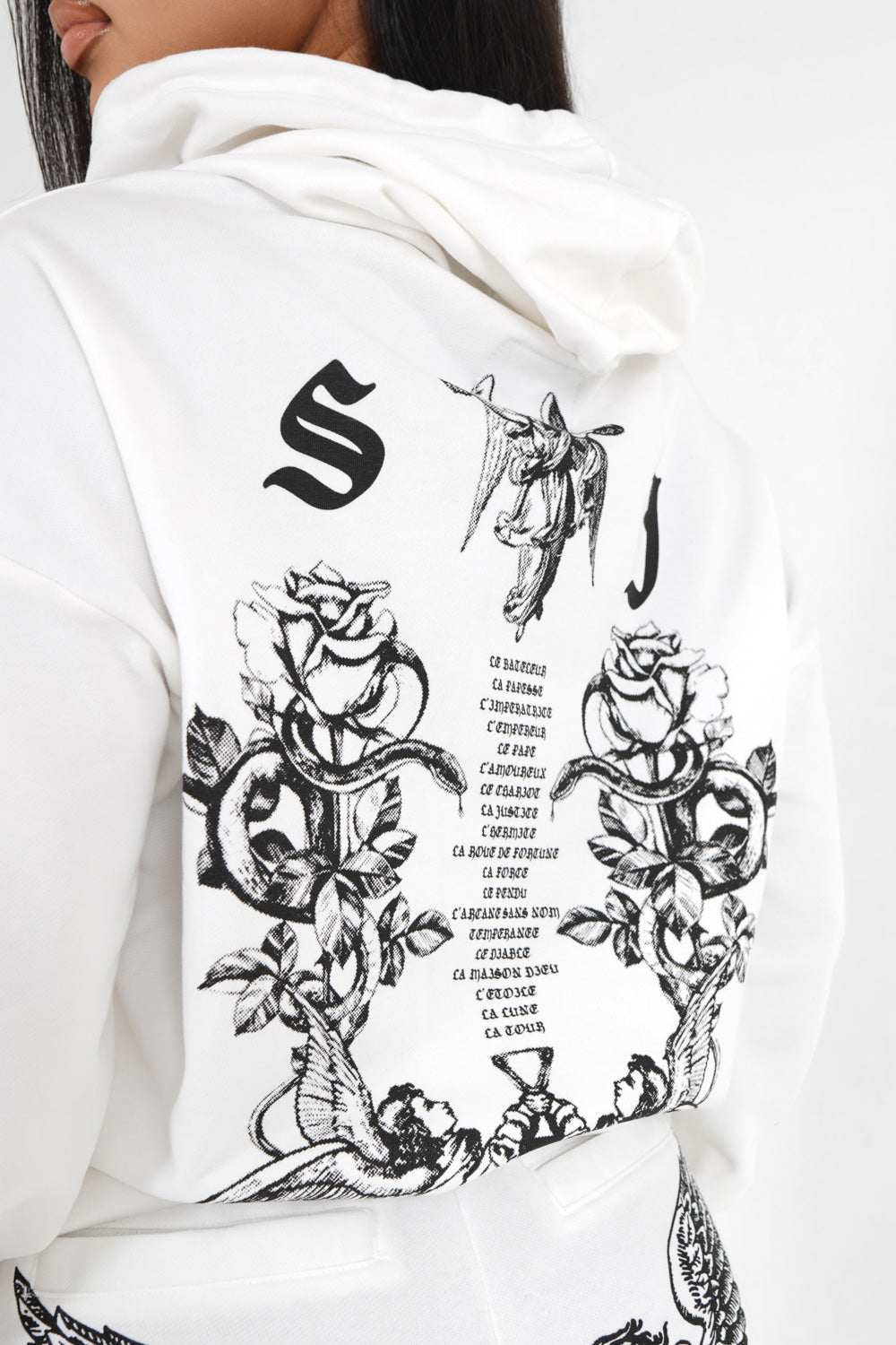 Sixth June - Sweatshirt imprimé Tarot Blanc