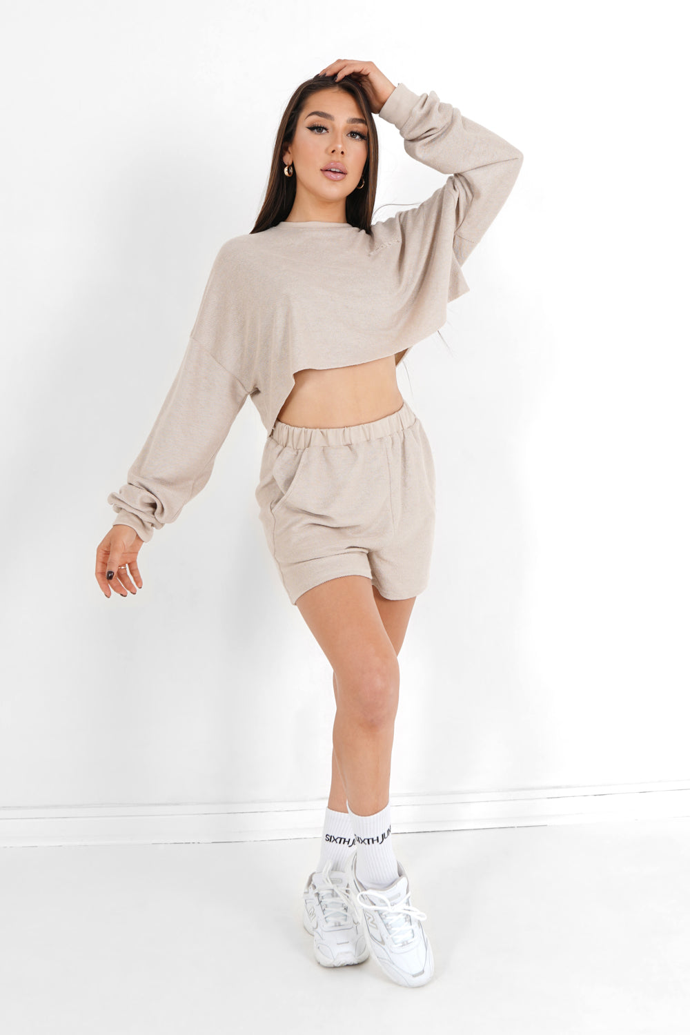 Sixth June - Short tissu bouclette Beige clair