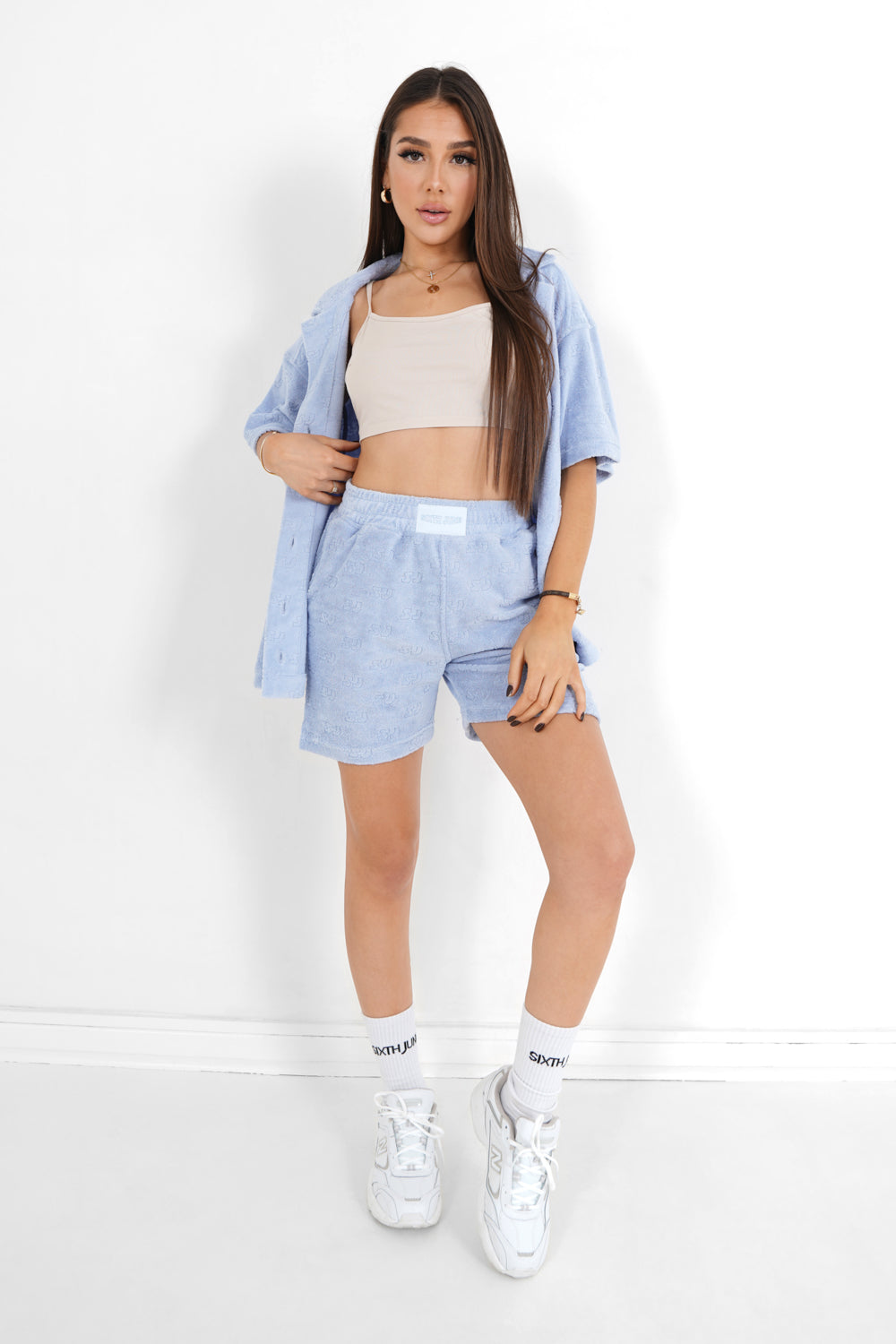 Sixth June - Chemise monogramme towel Bleu