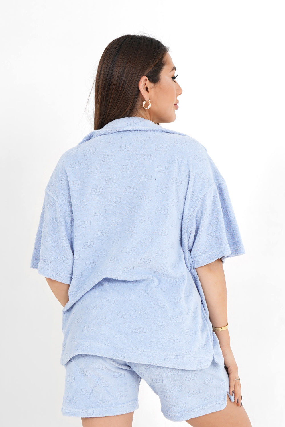 Sixth June - Chemise monogramme towel Bleu