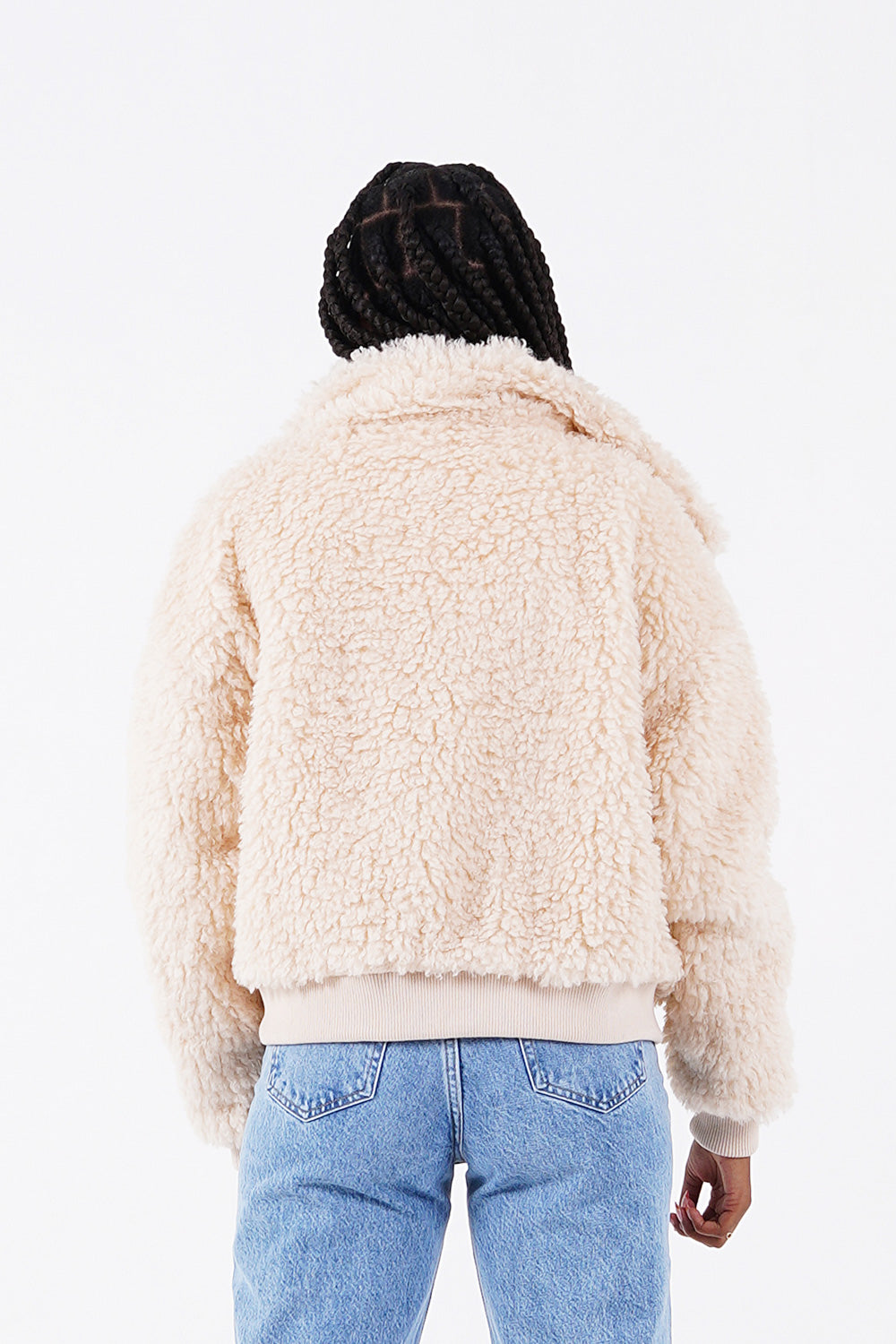 Sixth June - Veste peau mouton courte Beige