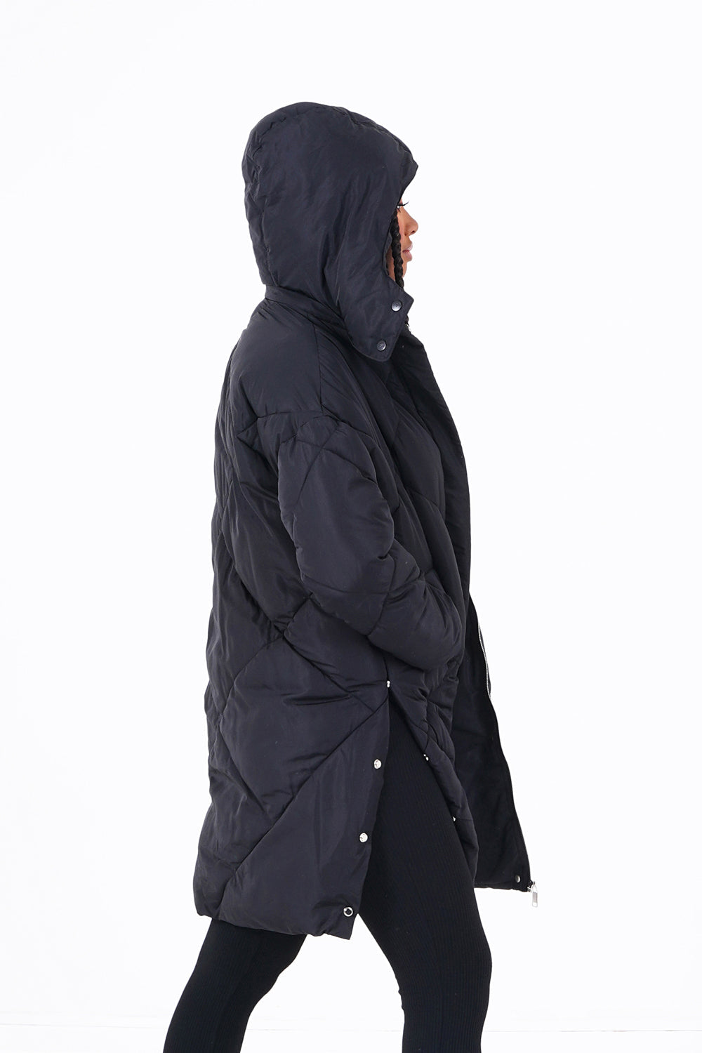 Sixth June - Doudoune longue matelassée Noir