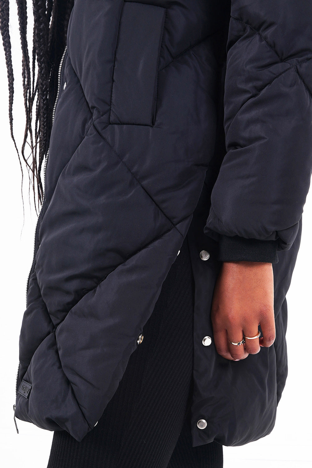 Sixth June - Doudoune longue matelassée Noir