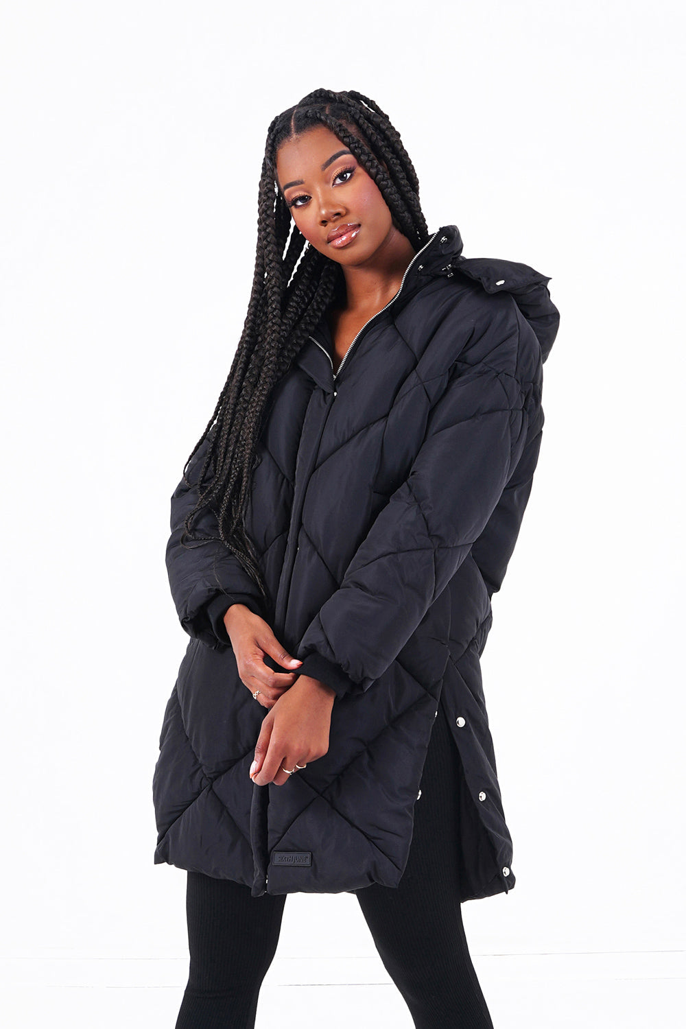 Sixth June - Doudoune longue matelassée Noir