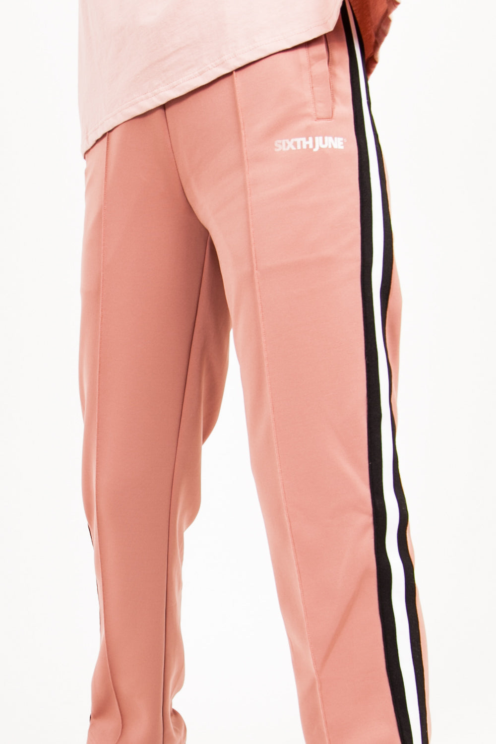 Sixth June - Pantalon jogging bande rose
