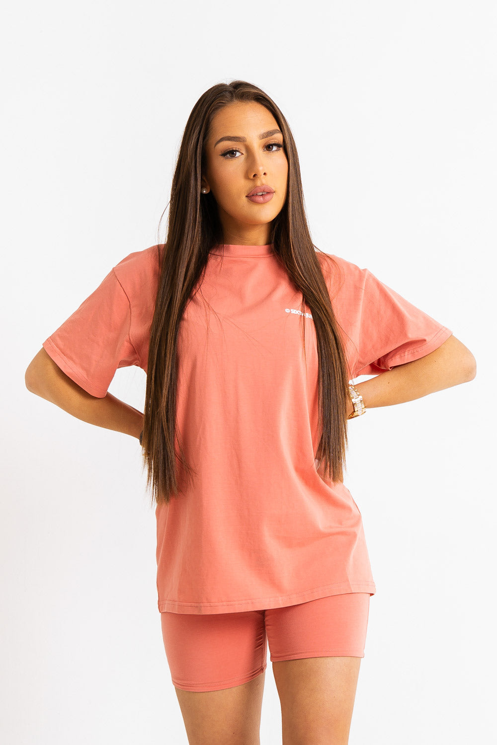 Sixth June - T-shirt double logo Rose