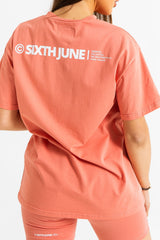 Sixth June - T-shirt double logo Rose