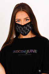 Sixth June - Masque monogramme SJ noir