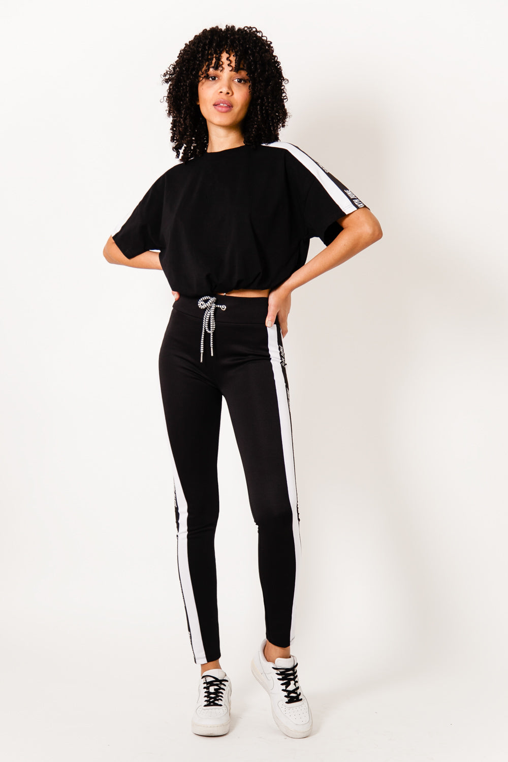 Sixth June - Legging bande logo noir