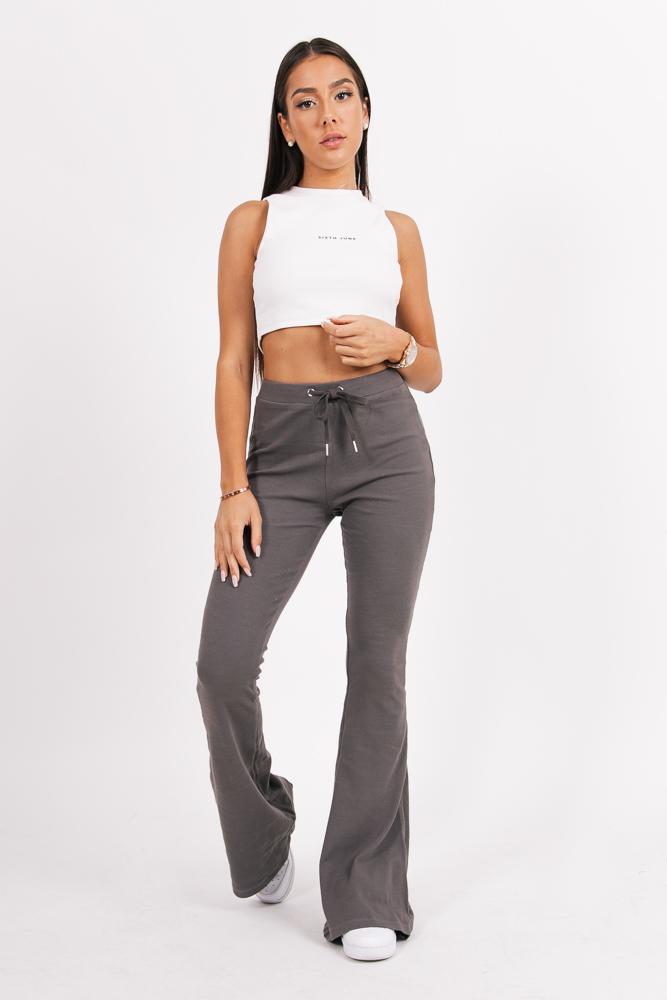 Sixth June - Pantalon flare Gris foncé