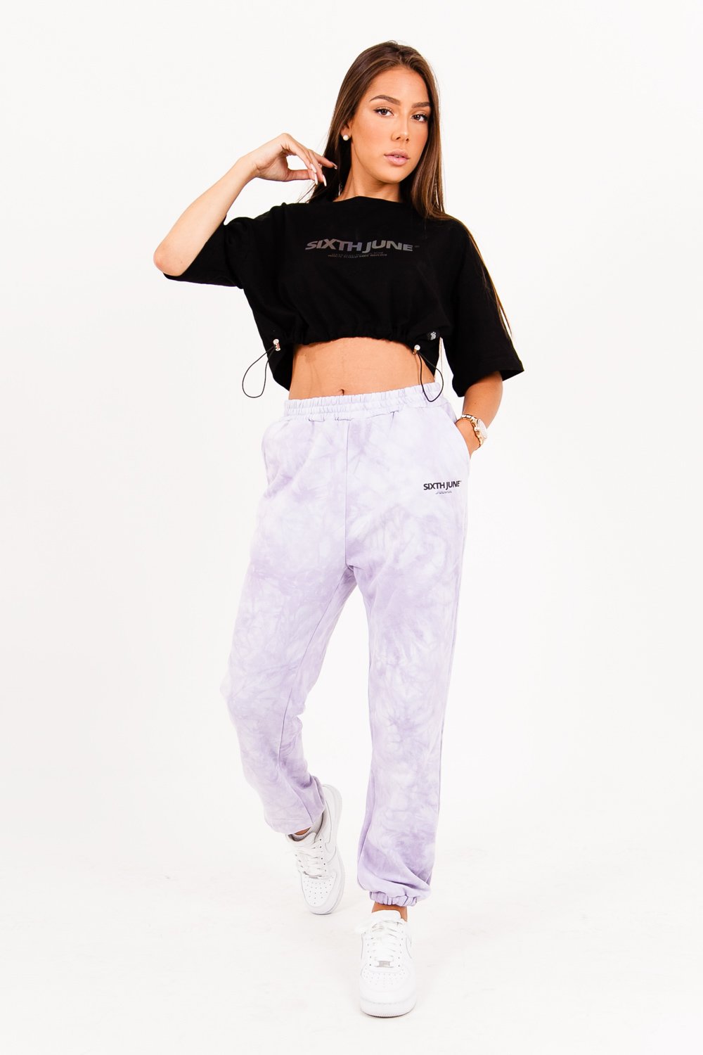 Sixth June - Jogging tie and dye Violet