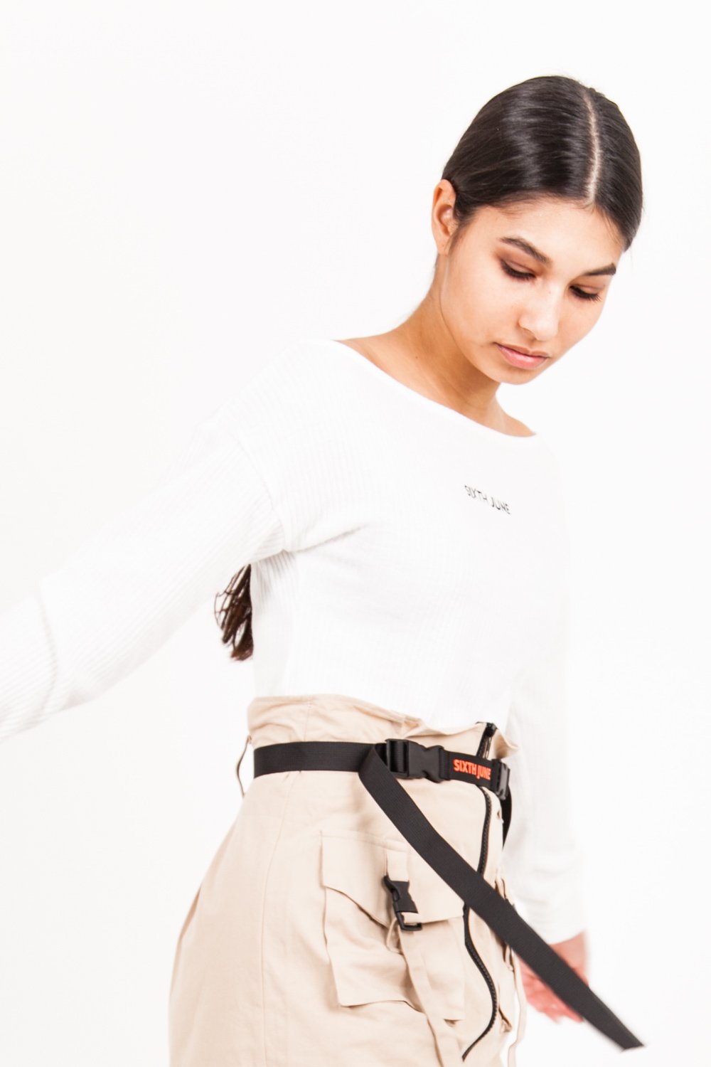 Sixth June - Top court maille blanc