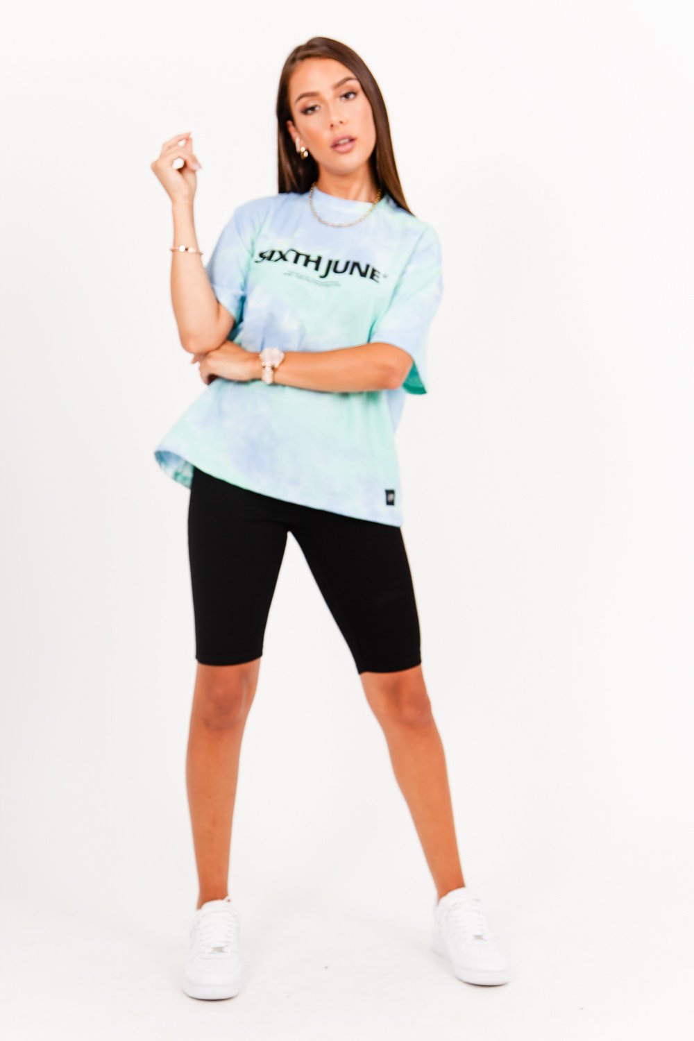 Sixth June - T-shirt tie and dye bleu