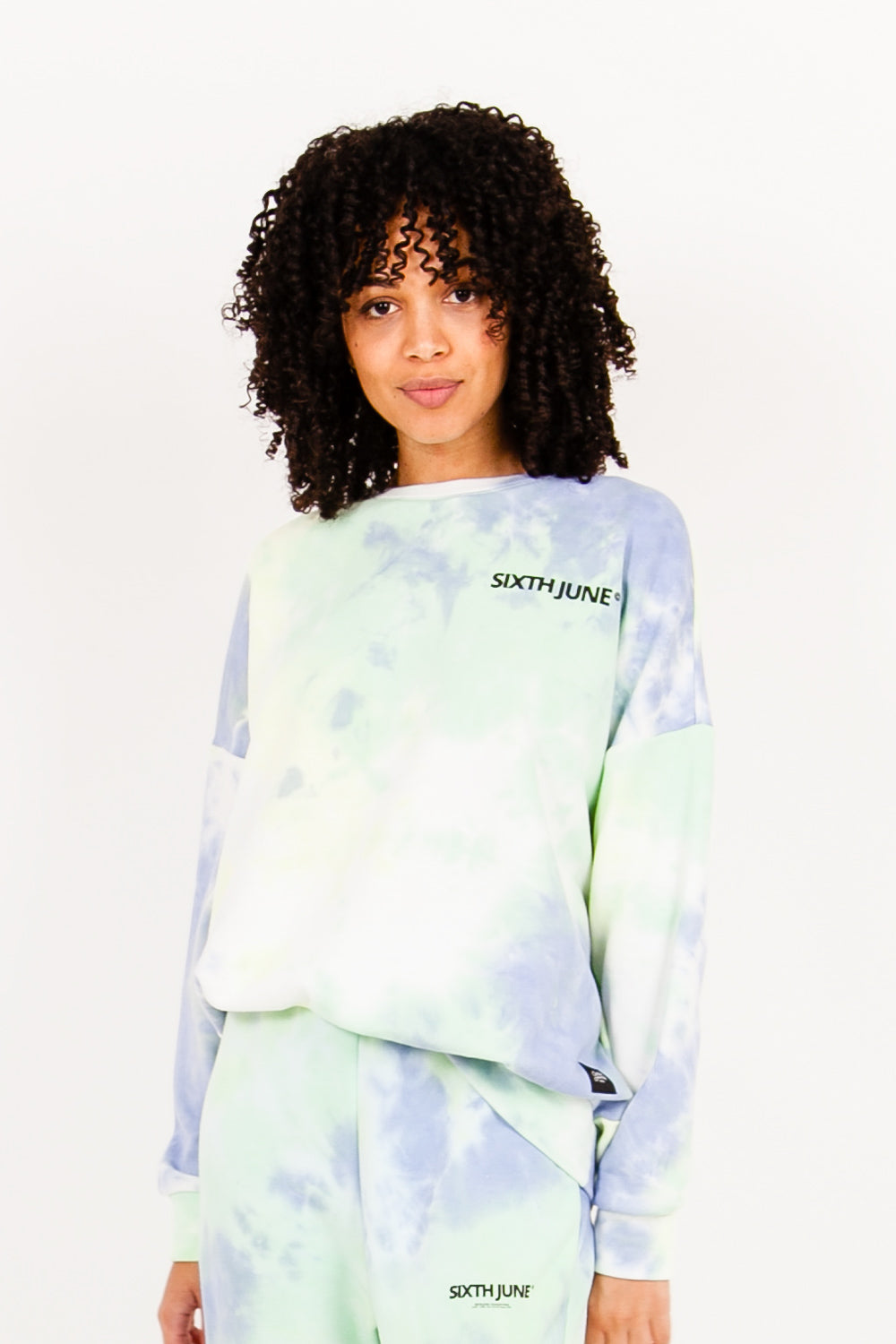 Sixth June - Sweat tie and dye bleu