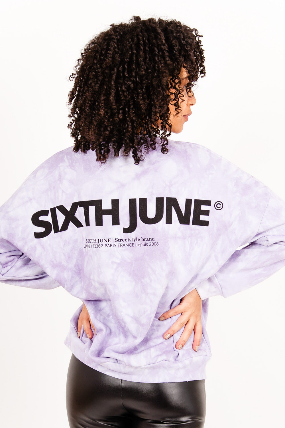 Sixth June - Sweat tie and dye violet