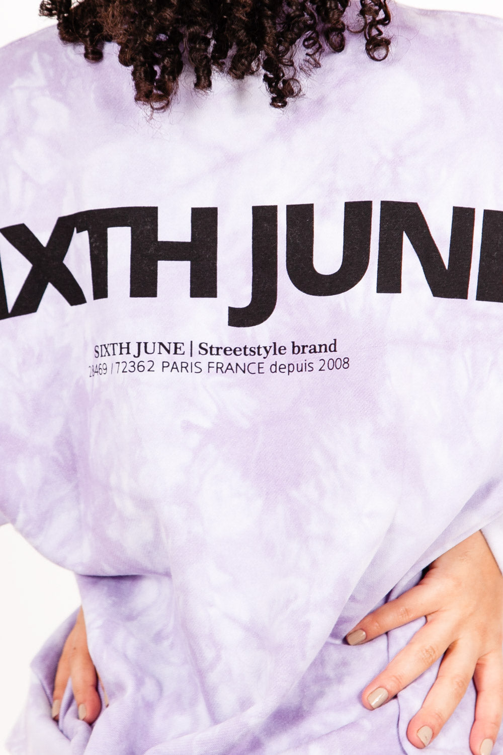 Sixth June - Sweat tie and dye violet