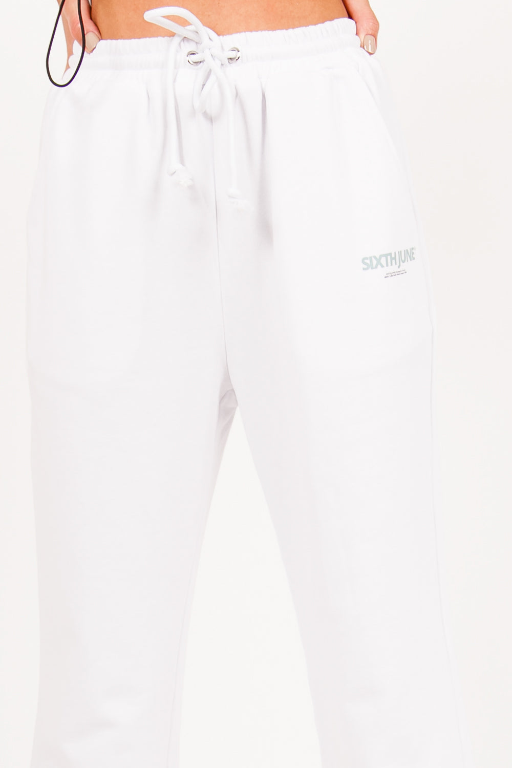 Sixth June - Pantalon Jogging logo blanc