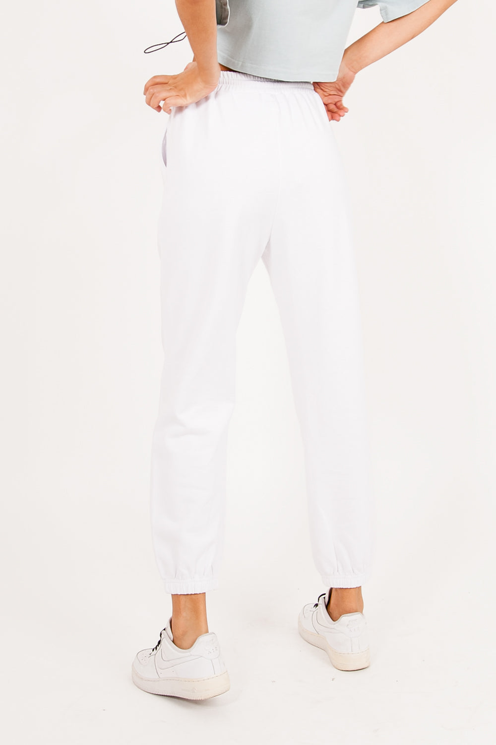 Sixth June - Pantalon Jogging logo blanc