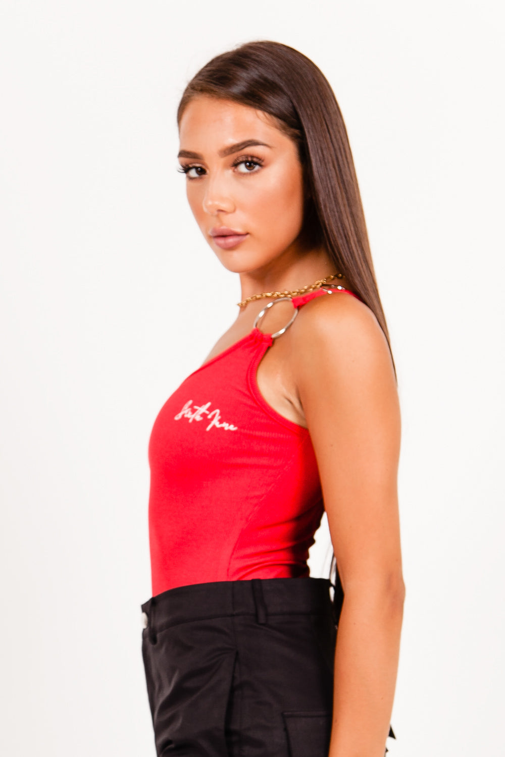 Sixth June - Body asymétrique logo rouge