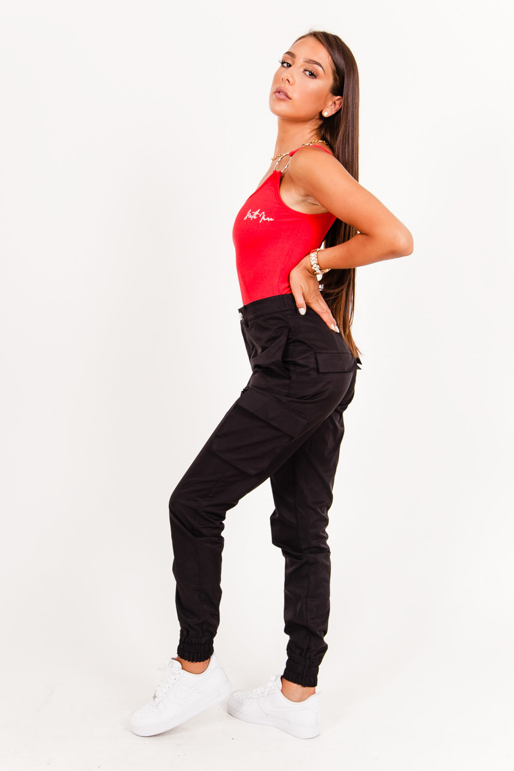 Sixth June - Body asymétrique logo rouge