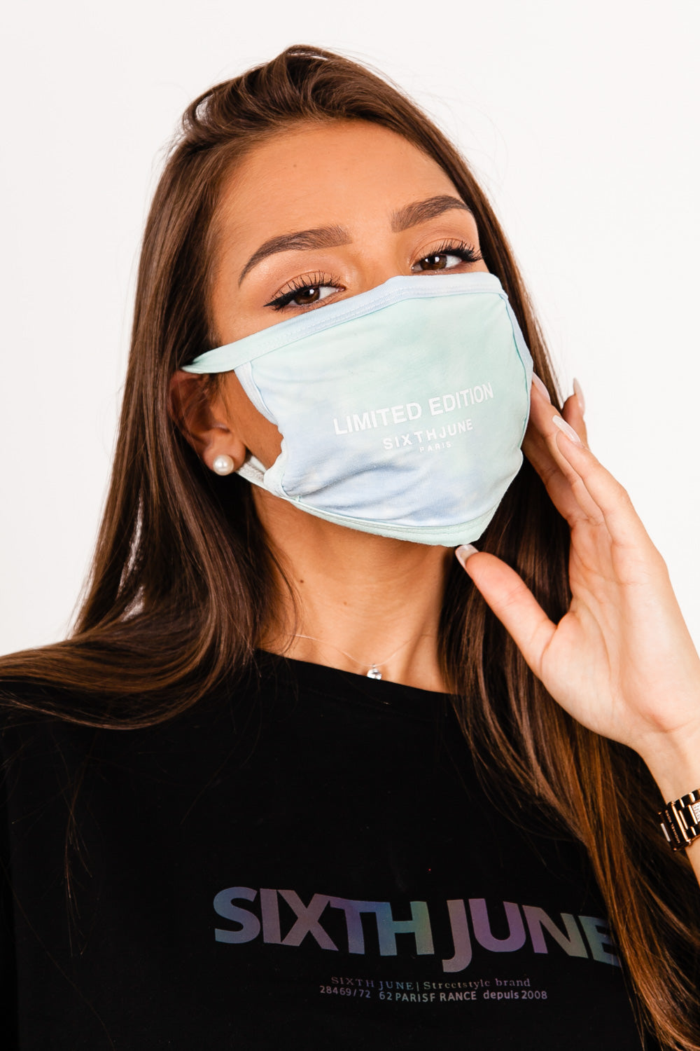 Sixth June - Masque tie dye Limited Edition vert clair