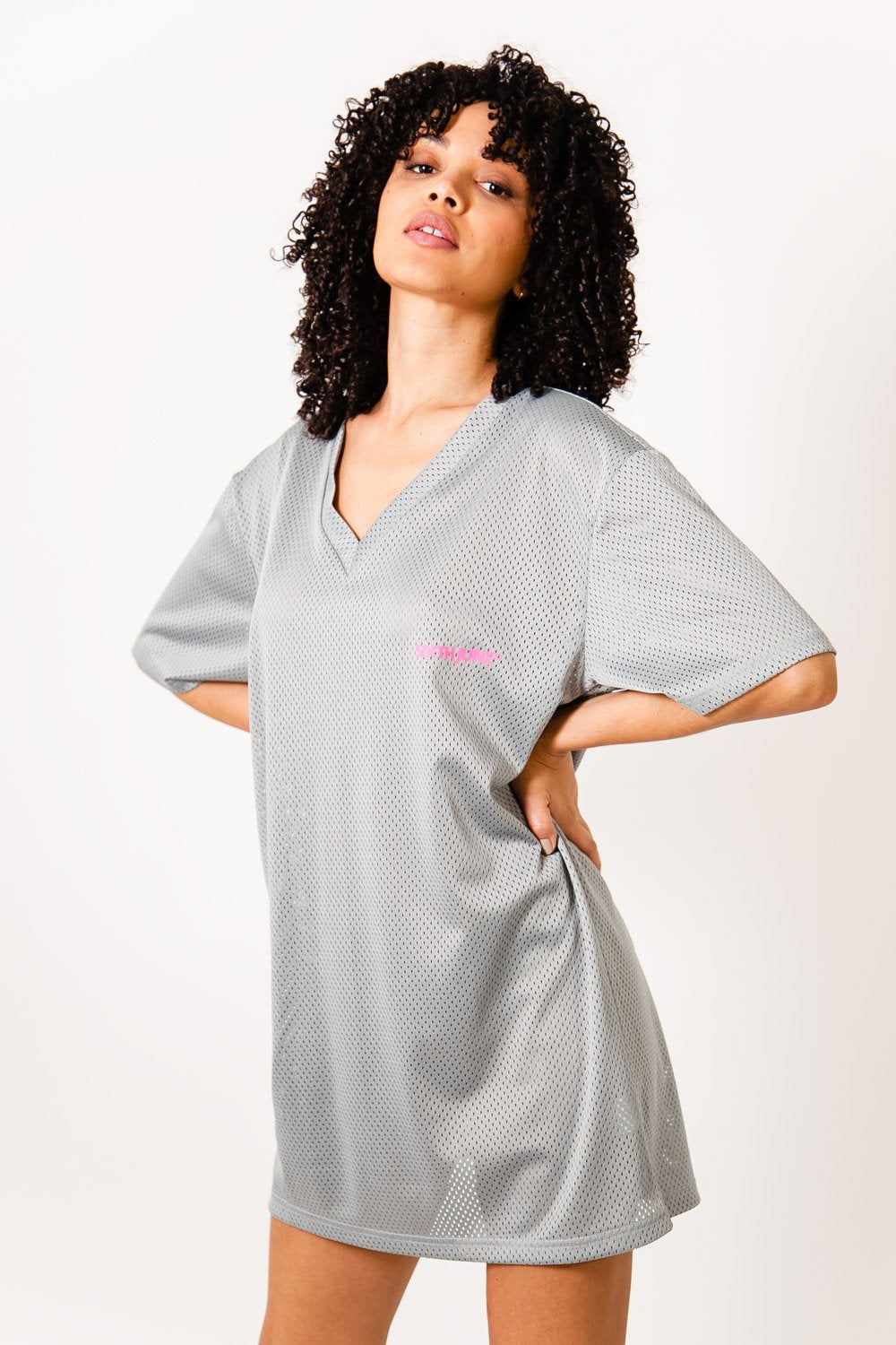 Sixth June - Robe tshirt mesh Gris