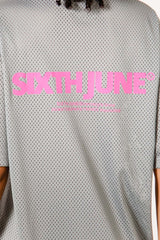 Sixth June - Robe tshirt mesh Gris