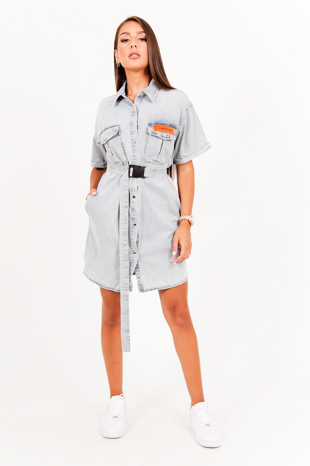 Sixth June - Robe en jean bleu