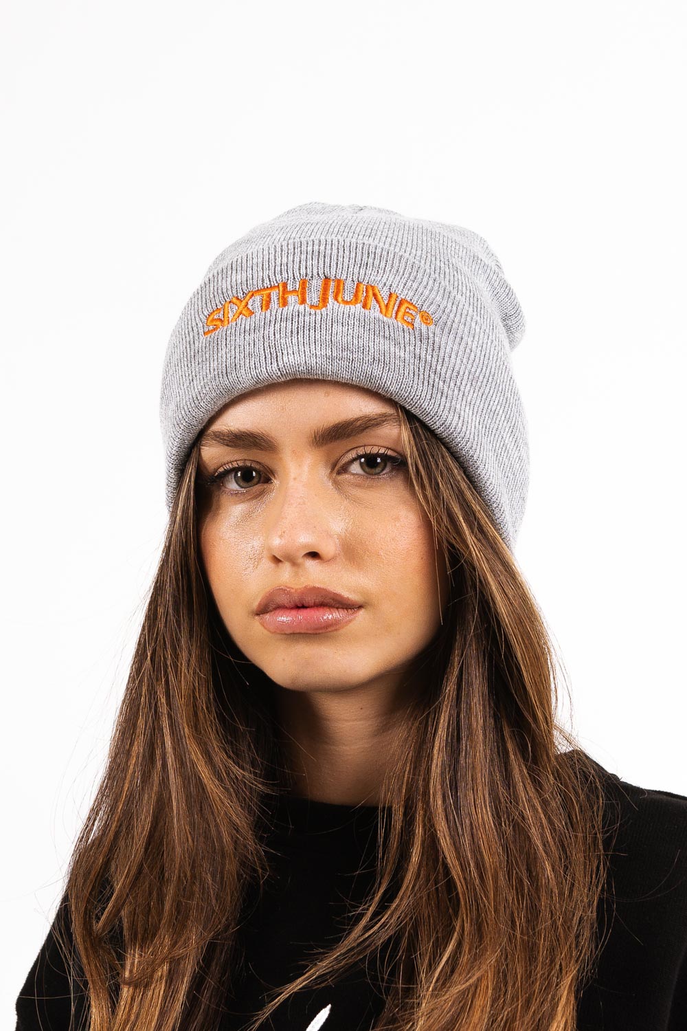 Sixth June - Bonnet mixte logo brodé gris