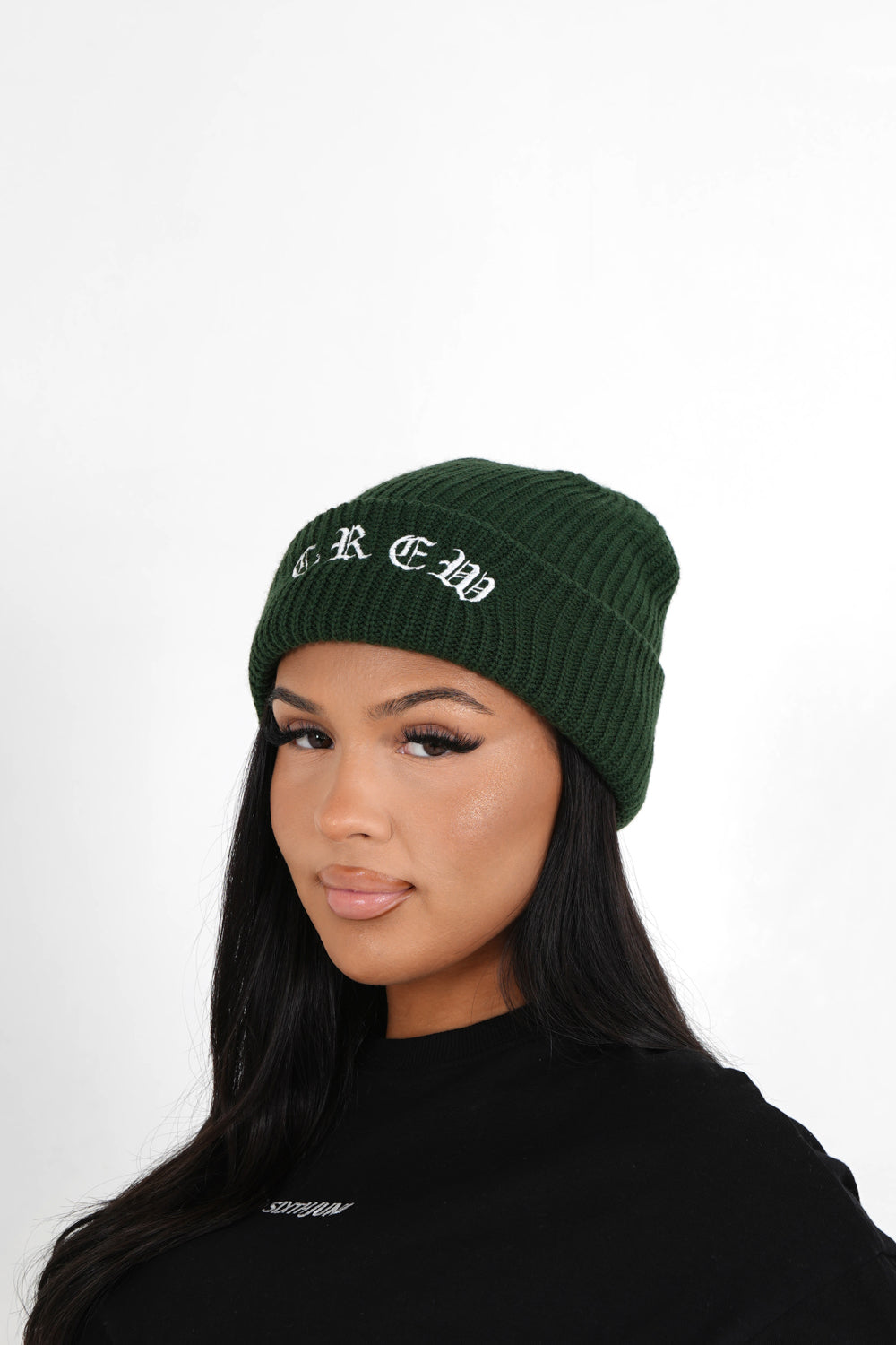 Bonnet brodé Crew Vert