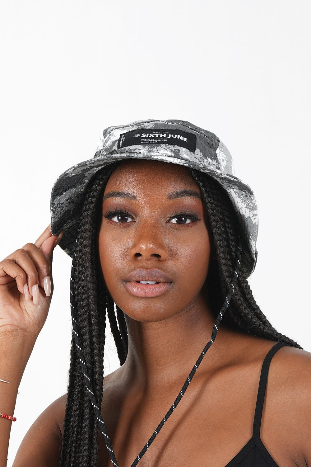 Sixth June - Bob coton camouflage Gris