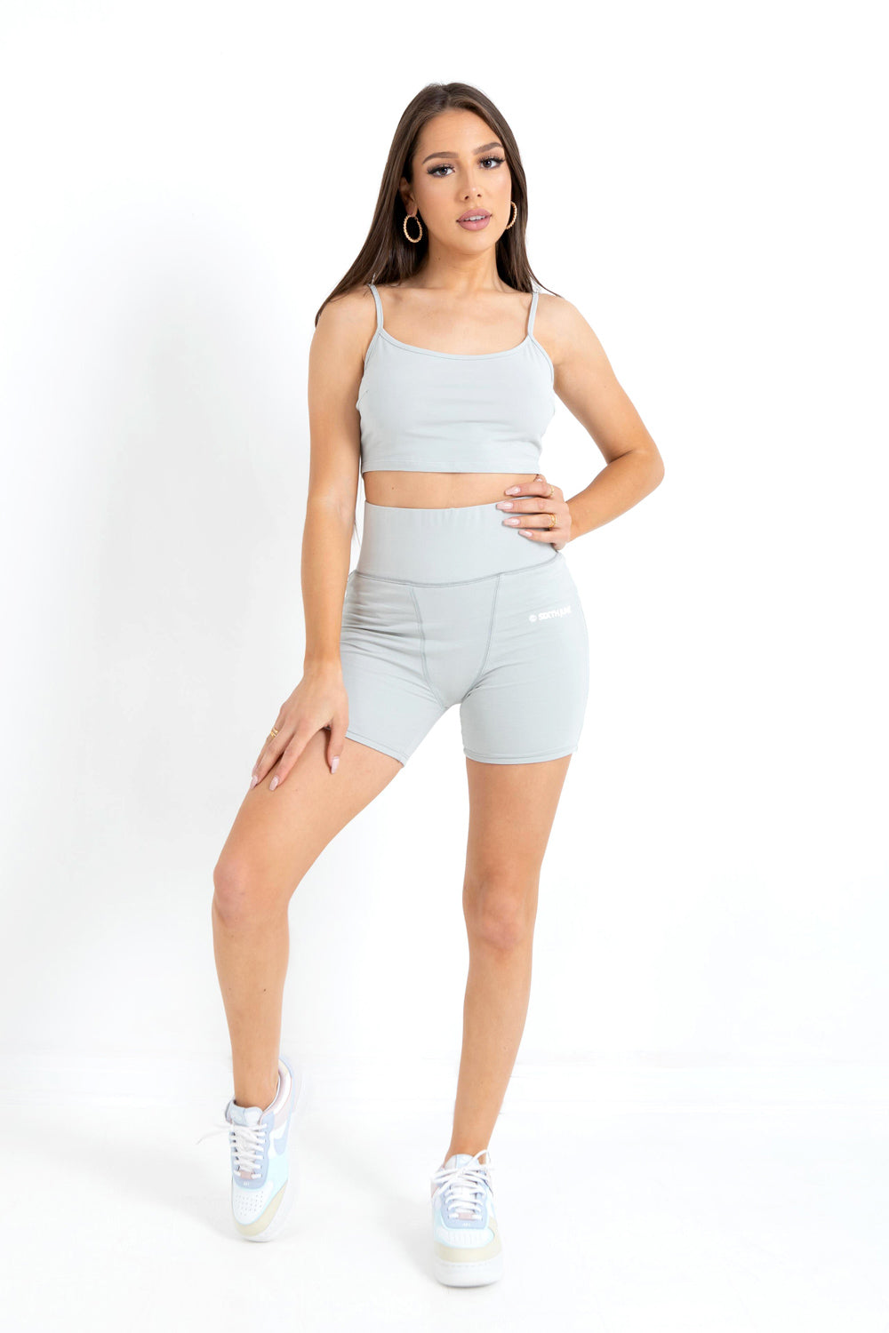 Sixth June - Brassière bretelles logo imprimé Vert