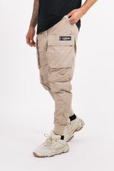 Sixth June - Pantalon cargo tactique poches beige foncé