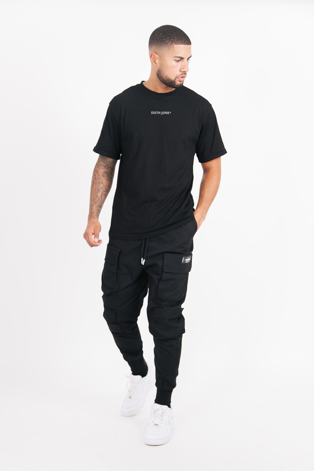 Sixth June - Pantalon cargo tactique poches noir