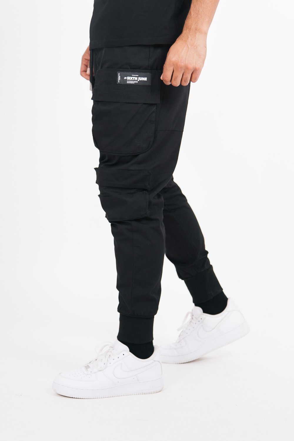 Sixth June - Pantalon cargo tactique poches noir